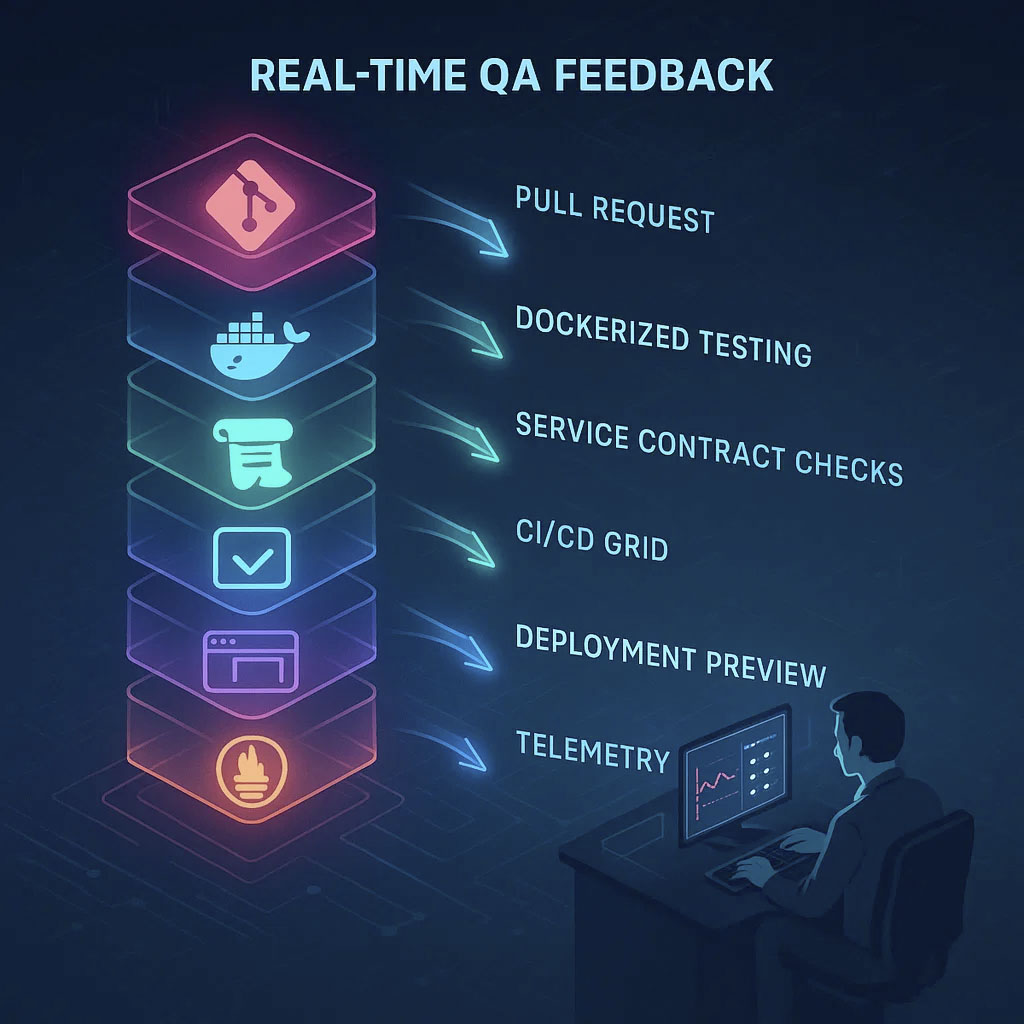 Real-time QA feedback